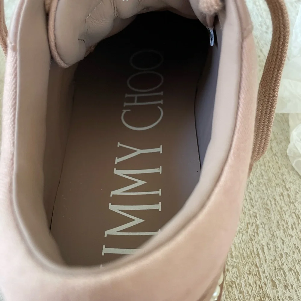 Jimmy Choo sneaker in Ballet Pink - Picture 9 of 11